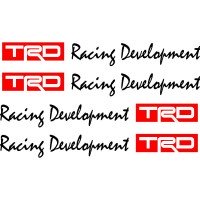 Набор виниловых наклеек  на ручки авто - Racing Development TRD (4 шт.)