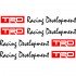 Набір вінілових наклейок на ручки авто - Racing Development TRD (4 шт.)