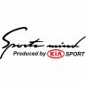 Вінілова наклейка на автомобіль - Sports mind produced by KIA Sport Вінілова наклейка на автомобіль - Sports mind produced by KIA Sport