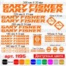 Виниловые наклейки на велосипед - набор Gary Fisher v2 (24шт) Виниловые наклейки на велосипед - набор Gary Fisher v2 (24шт)