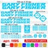 Вінілові наклейки на велосипед - набір Gary Fisher v2 (24шт) Вінілові наклейки на велосипед - набір Gary Fisher v2 (24шт)