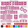Виниловые наклейки на велосипед - набор Gary Fisher v2 (24шт) Виниловые наклейки на велосипед - набор Gary Fisher v2 (24шт)