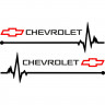 Набір наклейок на дзеркала авто - Chevrolet Пульс (2шт) Набір наклейок на дзеркала авто - Chevrolet Пульс (2шт)
