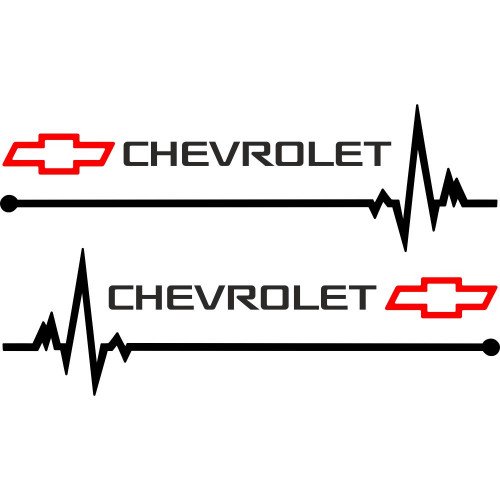 Набор наклеек на зеркала авто - Chevrolet Пульс (2шт)