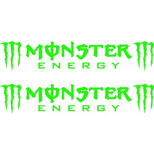 Набір вінілових наклейок на автомобіль або мотоцикл - Monster Energy v3 (2шт)