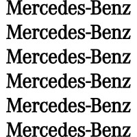 Комплект наклеек на суппорта - Mercedes-Benz (6 шт.)
