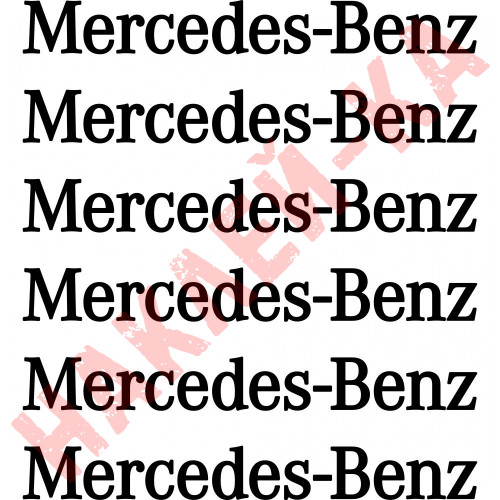 Комплект наклейок на супорта - Mercedes-Benz (6 шт.)