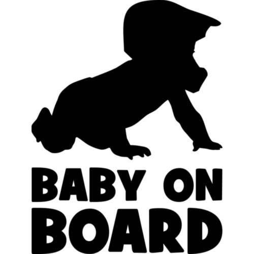 Виниловая наклейка на автомобиль - Baby on board v38