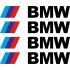 Набор виниловых наклеек на ручки авто - BMW Триколор (4 шт.) Набор виниловых наклеек на ручки авто - BMW Триколор (4 шт.)