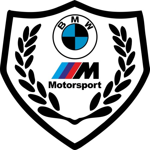 Вінілова наклейка на автомобіль - Щит BMW M Motorsport