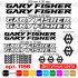 Виниловые наклейки на велосипед - набор Gary Fisher v3 (17шт) Виниловые наклейки на велосипед - набор Gary Fisher v3 (17шт)