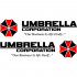 Набір вінілових наклейок на автомобіль - Umbrella Corporation (2 шт.)