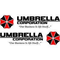 Набор виниловых наклеек на автомобиль - Umbrella Corporation (2 шт.)