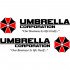 Набір вінілових наклейок на автомобіль - Umbrella Corporation (2 шт.) Набір вінілових наклейок на автомобіль - Umbrella Corporation (2 шт.)