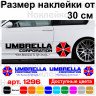 Набор виниловых наклеек на автомобиль - Umbrella Corporation (2 шт.) Набор виниловых наклеек на автомобиль - Umbrella Corporation (2 шт.)