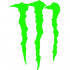 Вінілова наклейка на автомобіль або мотоцикл - Подряпини Monster Energy Вінілова наклейка на автомобіль або мотоцикл - Подряпини Monster Energy