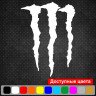 Виниловая наклейка на автомобиль или мотоцикл - Царапины Monster Energy Виниловая наклейка на автомобиль или мотоцикл - Царапины Monster Energy