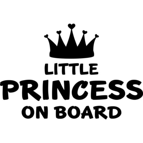 Вінілова наклейка на автомобіль - Little Princess on Board v2