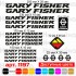 Вінілові наклейки на велосипед - набір Gary Fisher v4 (19 шт)