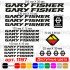 Виниловые наклейки на велосипед - набор Gary Fisher v4 (19 шт) Виниловые наклейки на велосипед - набор Gary Fisher v4 (19 шт)