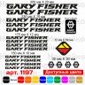 Виниловые наклейки на велосипед - набор Gary Fisher v4 (19 шт) Виниловые наклейки на велосипед - набор Gary Fisher v4 (19 шт)