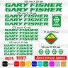 Виниловые наклейки на велосипед - набор Gary Fisher v4 (19 шт) Виниловые наклейки на велосипед - набор Gary Fisher v4 (19 шт)