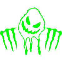 Вінілова наклейка на автомобіль або мотоцикл - Привид Monster Energy