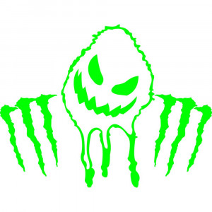 Вінілова наклейка на автомобіль або мотоцикл - Привид Monster Energy