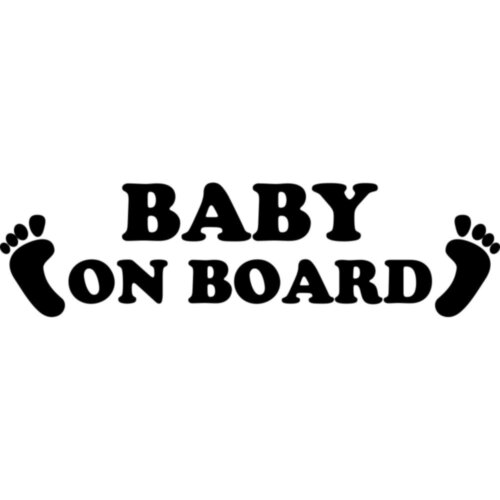 Виниловая наклейка на автомобиль - Baby on Board v39
