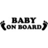 Виниловая наклейка на автомобиль - Baby on Board v39 Виниловая наклейка на автомобиль - Baby on Board v39