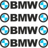 Набір вінілових наклейок на ручки авто - BMW (4 шт.) Набір вінілових наклейок на ручки авто - BMW (4 шт.)