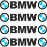 Набор виниловых наклеек  на ручки авто - BMW (4 шт.)