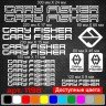 Вінілові наклейки на велосипед - набір Gary Fisher v5 (17 шт) Вінілові наклейки на велосипед - набір Gary Fisher v5 (17 шт)