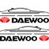 Набір наклейок на дзеркала авто - Daewoo (2шт) Набір наклейок на дзеркала авто - Daewoo (2шт)