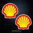 Виниловая наклейка стикер на автомобиль - Royal Dutch Shell (2шт.)