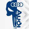 Вінілова наклейка на капот автомобіля - Череп Audi / Ауді Каратель Вінілова наклейка на капот автомобіля - Череп Audi / Ауді Каратель