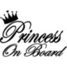 Вінілова наклейка на автомобіль - Princess on Board v2 Вінілова наклейка на автомобіль - Princess on Board v2