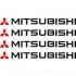 Набор виниловых наклеек на ручки авто - Mitsubishi (4 шт.) Набор виниловых наклеек на ручки авто - Mitsubishi (4 шт.)
