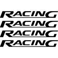 Набор виниловых наклеек  на ручки авто - Racing (4 шт.)