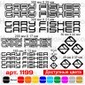 Виниловые наклейки на велосипед - набор Gary Fisher v6 (17 шт) Виниловые наклейки на велосипед - набор Gary Fisher v6 (17 шт)