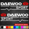 Набір наклейок на дзеркала авто - Daewoo Sport v2 (2шт)